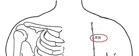 庫(kù)房穴→治胸脅脹痛