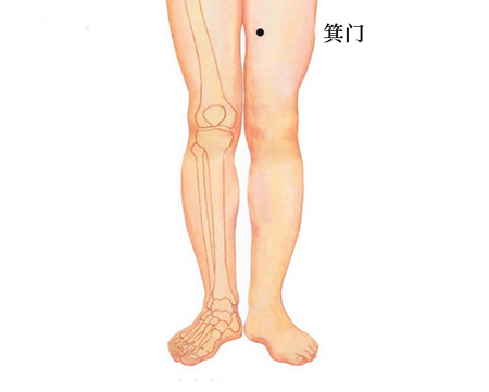 箕門(mén)穴→治小便不利